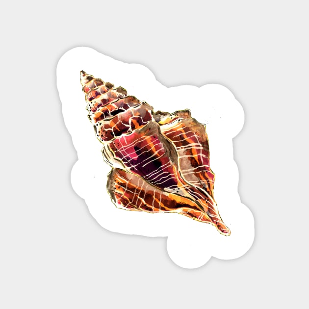 Bronze Conch Sea Shell Sticker by ZeichenbloQ